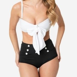 White Bow Rialto Bikini Top